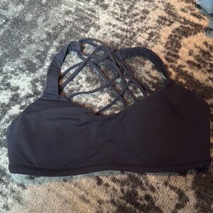 Black Lulu lemon sports bra